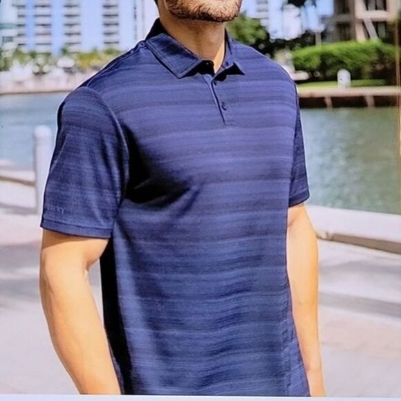 BRAND NEW MEN'S IZOD CLASSIC-FIT DOUBLE MERCERIZED SHORT SLEEVE SHIRT - Picture 1 of 16